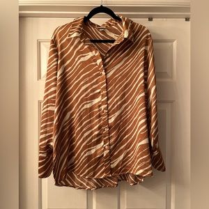 Copper Zebra Button down shirt